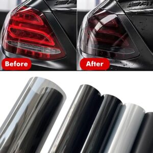 Car headlight tint film UAE black smoke vinyl wrap for headlights and taillights