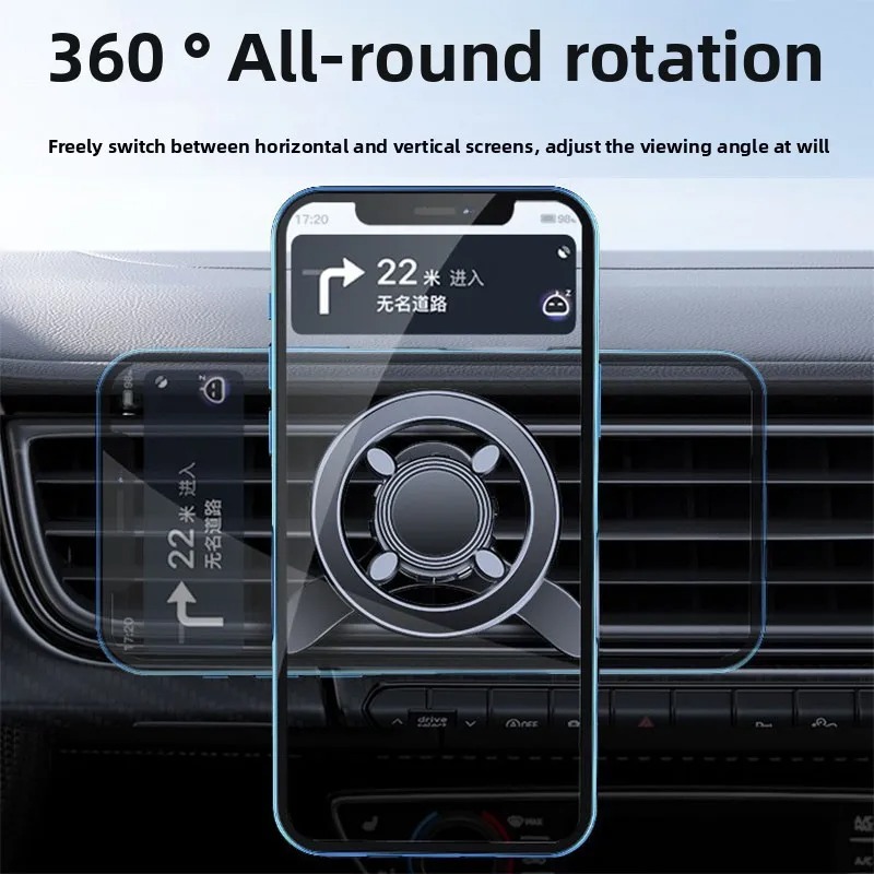 Stylish black air vent mobile holder for modern UAE vehicles