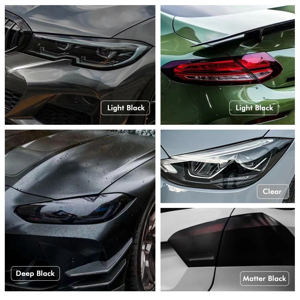 Smoke black taillight wrap waterproof vinyl film UAE