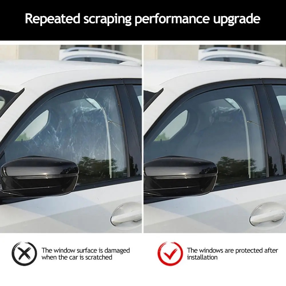 Waterproof PET car windshield tint decal installation kit Premium automotive front glass tint film Dubai Abu Dhabi
