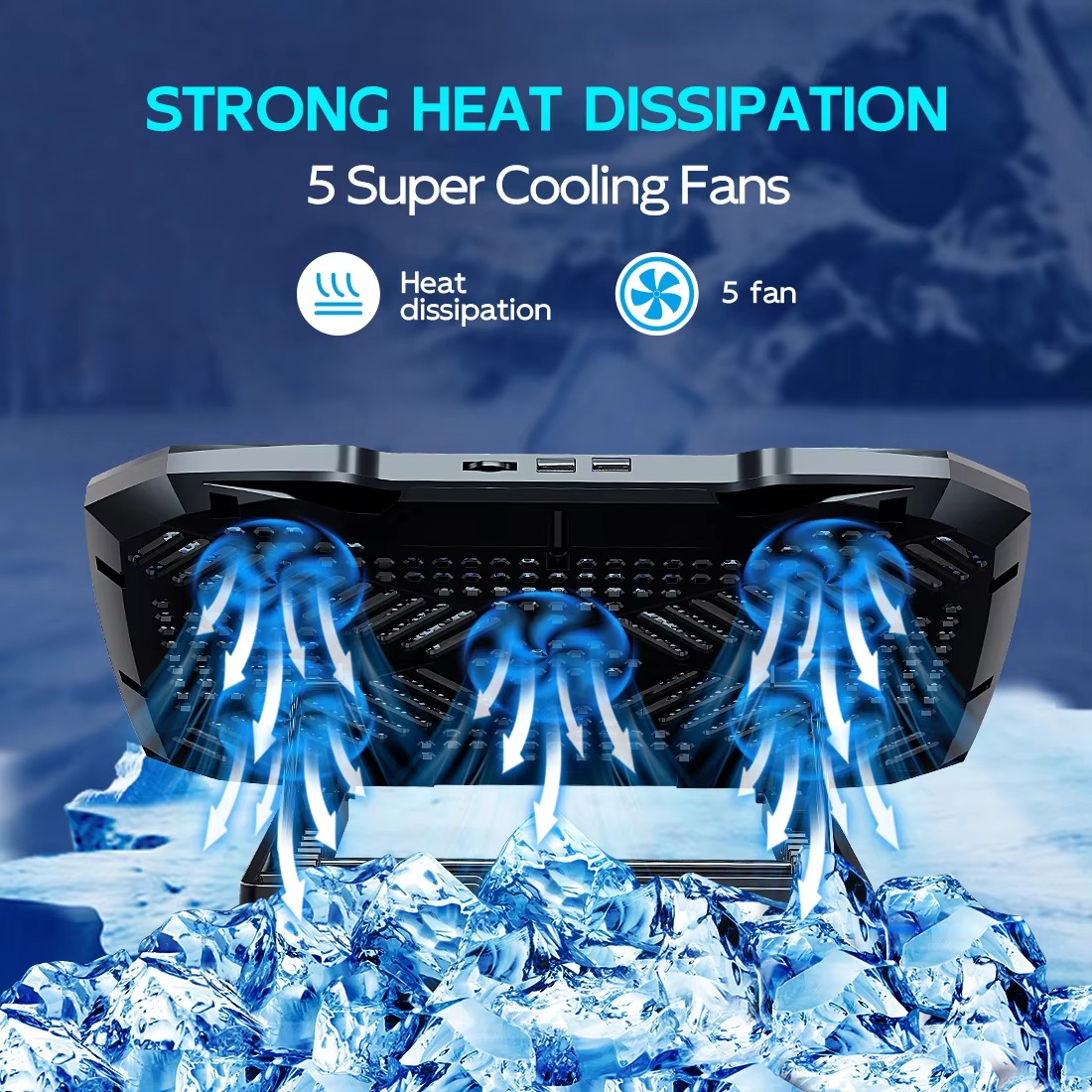 Ergonomic cooling pad for laptops Dubai