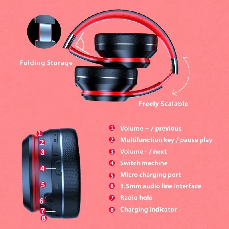 Foldable over-ear headphones UAE